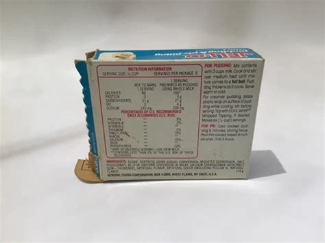 Vintage 80s Jell-O Pudding Gelatin Old Southern India | Ubuy