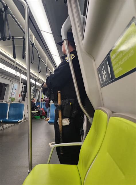 Been seeing a lot more BPD and Ambassadors than usual riding the trains ...