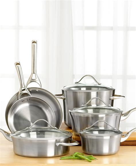Buy Calphalon Contemporary Stainless 10-Piece Cookware Set Online at ...