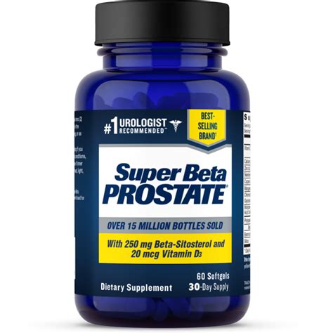 Super Beta Prostate Supplement for Men with Beta Sitosterol & Vitamin D3, Reduce Frequent ...