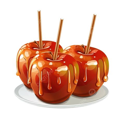 Halloween Candy Apple Clipart