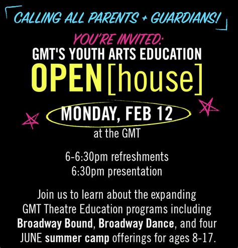 Youth Arts Education Open House - Garry Marshall Theatre - Burbank ...