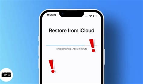 Cómo solucionar el problema de bloqueo de iCloud Restore en iPhone y ...