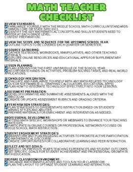 Image result for Math Skills Checklist