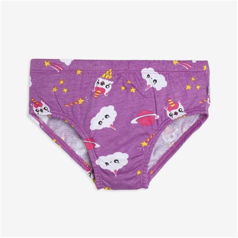 Young Girl Briefs Pack of 3 (Unicorn Dreams) - SuperBottoms