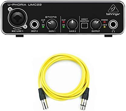 Bajaao Male XLR to Female XLR Cable - 3 Meters and Behringer U-PHORIA ...