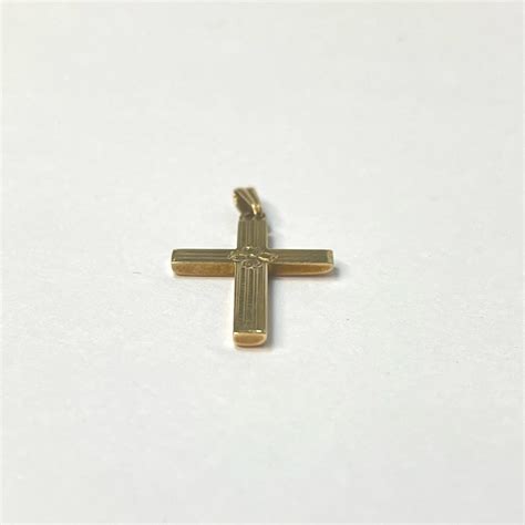 10K Gold Cross Pendant