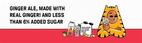Tipsy Tiger Ginger Ale | Sparkling Soft Drink with Real Ginger & Lemon ...