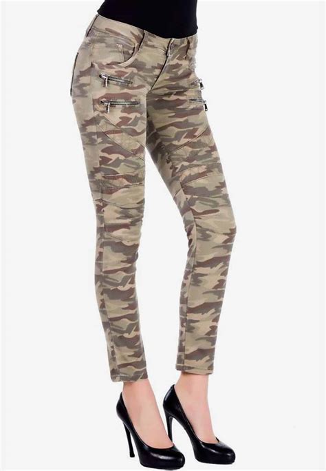 Cipo & Baxx Slim-fit-Jeans, in aufregendem Military-Design online kaufen bei Damenjeans.de