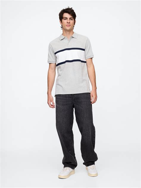 Colorblock Stretch Pique Polo Shirt | Gap Factory