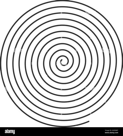 Spiral icon. Whirlpool, vertigo or tornado, pinwheel or hypnotherapy ...