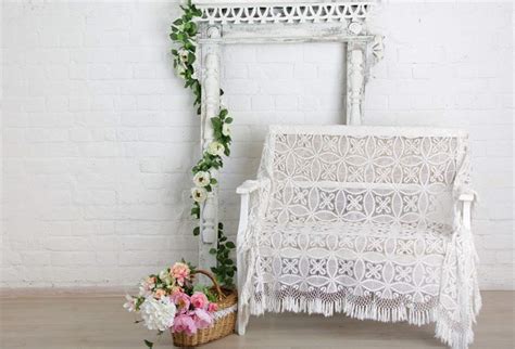 AOFOTO 9x6ft White Birck Wall Room Interior Backdrops for Photos ...