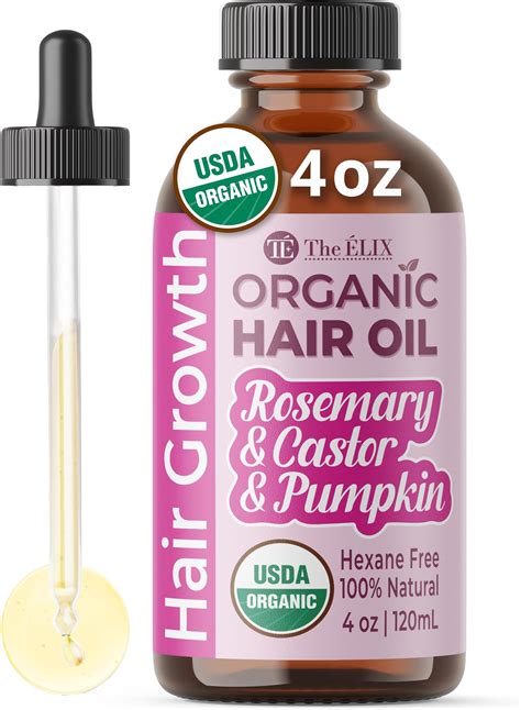 Amazon.com: USDA Organic Rosemary Hair Oil for Hair Growth - 4 OZ ...