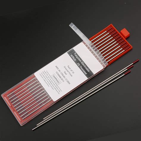 Rilon Thorium 2% TIG Tungsten Electrode Welding Rods (Pack of 10 Pieces ...