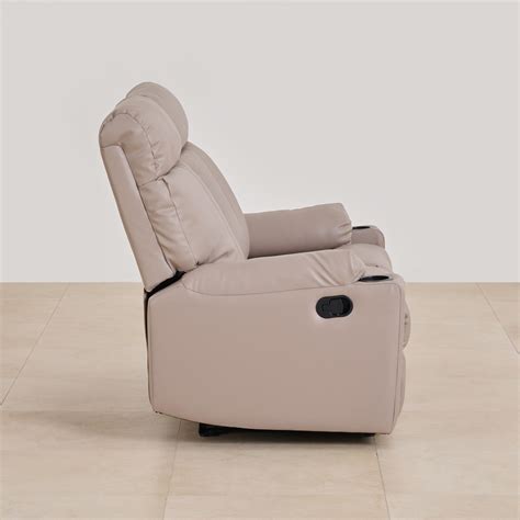 Buy Cape Town Faux Leather 2-Seater Recliner - Beige from Home Centre ...