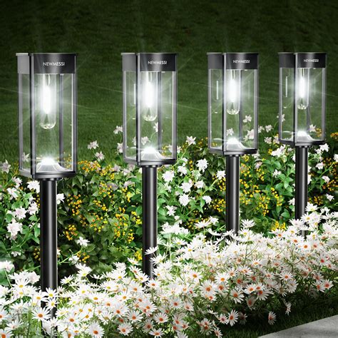 ALFIOT Solar Pathway Lights Outdoor,6 Pack Bright Solar Lights Outdoor ...