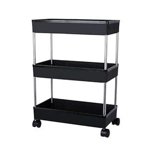 Leaffybezz 3 Layer Multipurpose Kitchen Trolley with Wheels, Space ...