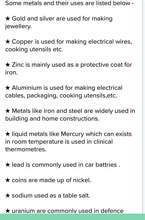 uses of metals and non metals in daily life. - Brainly.in