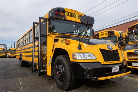 Mayor touts Boston’s electric school bus pilot program as ‘largest of ...