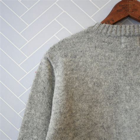 Yonetomi BRITISH SHETLAND WOOL KNIT PULLOVER Gray ① | Cieloazulmat