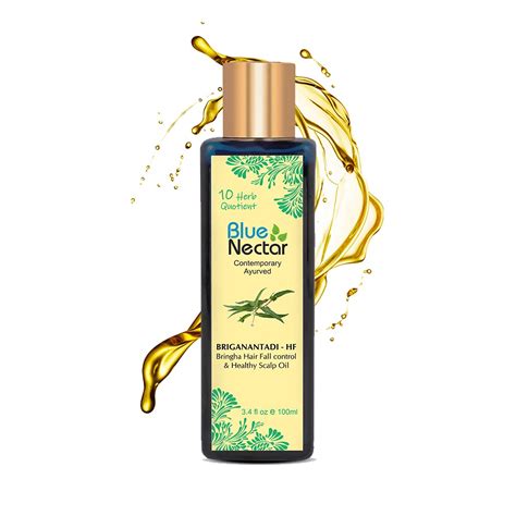 Buy Blue Nectar Briganantadi Hair Fall control & Healthy Scalp Oil (100 ...