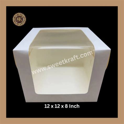 L-Shaped Window Box | Wedding Cake Box | Engagement Cake Box | Toll Ca ...