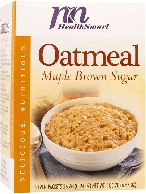 Amazon.com: HealthSmart High Protein Maple Brown Sugar Oatmeal, 15g ...