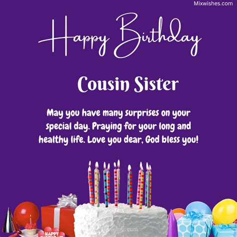 40+ Birthday Wishes For Cousin Sister - Happy Birthday Wishes