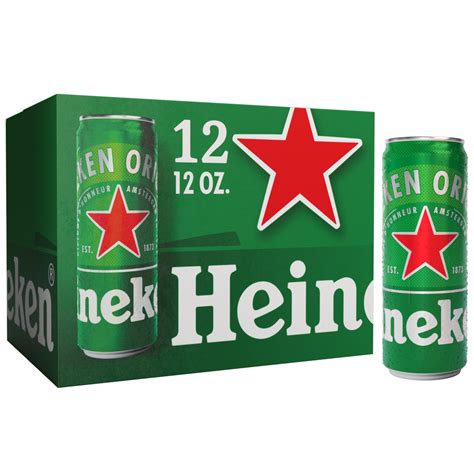 Heineken Original Lager Beer, 12pk 12oz Cans, 5% Alcohol by Volume ...