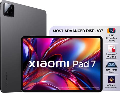 Xiaomi Pad 7 |Qualcomm Snapdragon 7+ Gen 3 |28.35cm(11.16") Display ...