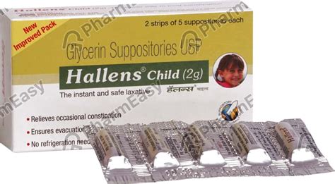 Buy Hallens 86 %W/W Rectal Suppository (5) Online at Flat 15% OFF ...