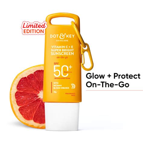 Buy Dot & Key Skincare Vitamin C + E Super Bright Sunscreen SPF 50+ PA ...