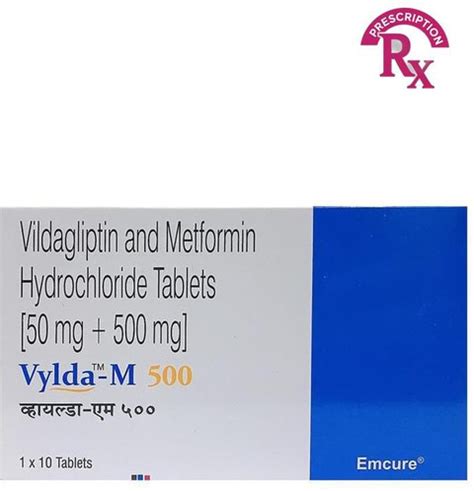 Vylda M 500 mg Tablet (10 Tab) Price in India - Buy Vylda M 500 mg ...