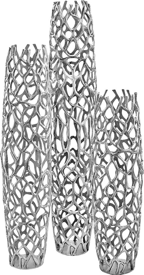 Brunk Silver Gray Floor Vase | Rooms to Go