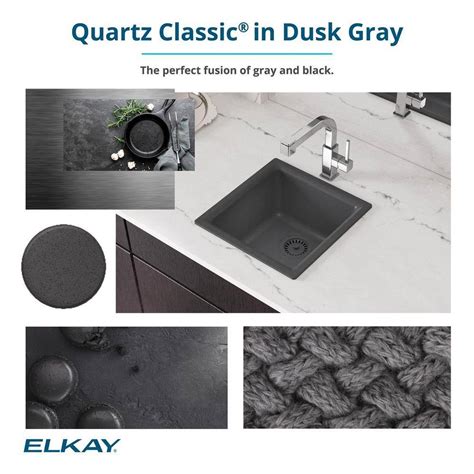 Buy Quartz Classic Dusk Gray Quartz 33 in. Single Bowl Undermount ...