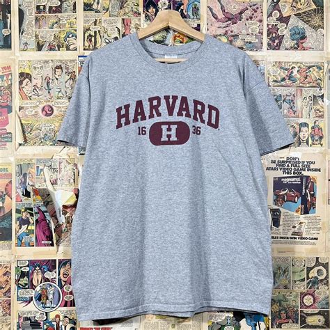 Essential Grey Harvard University T-shirt | size:... - Depop