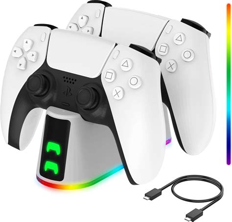 Amazon.com: Charging Dock for PS5 Controller, IINE Fast USB Charging ...