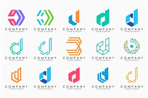 Premium Vector | Abstract letter d logo icon set design for business of luxury elegant simple - Abstract Letter D