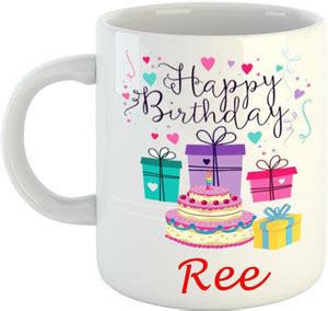 Dream Web Happy Birthday Ree Ceramic Coffee Mug Price in India - Buy ...