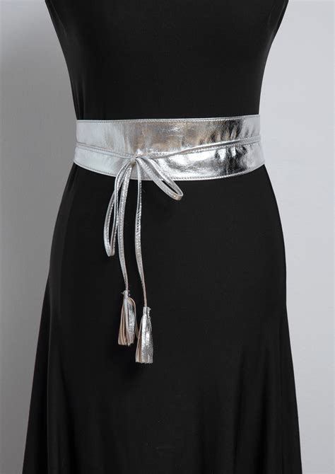 Womens Silver Dress Belts