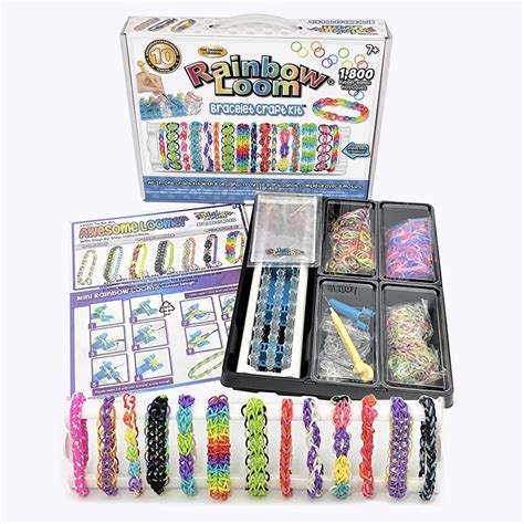 Buy Rainbow Loom- Rubber Band Bracelet Craft Kit, 1,800 Rubber Bands ...