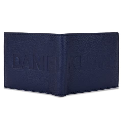 "Daniel Klein Men’s Signature Wallet – Classic Textured Blue Edition