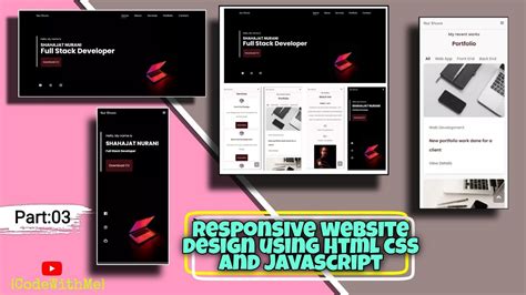 Image result for Portfolio Website HTML CSS JavaScript