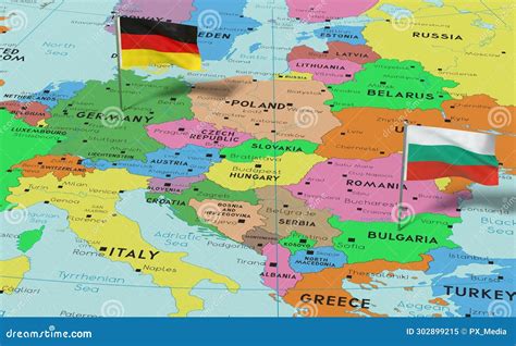 Map Of Germany And Bulgaria