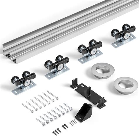 Amazon.com: COSHOMER Bypass Closet Sliding Door Hardware 48"/4ft, Heavy ...