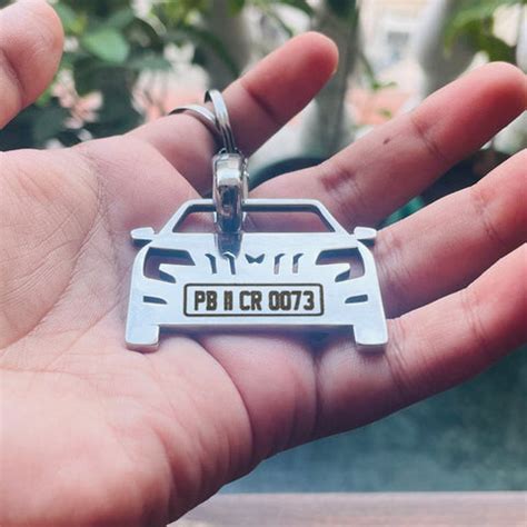 Car Keychain | Personalised Number Plate Car Keychain