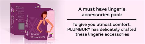 PLUMBURY® Lingerie Accessories for Women Pack Includes Bra Strap ...