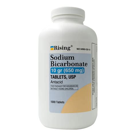 Sodium Bicarbonate 650 mg Tablet 1,000 Tablets (1171950_BT) – ReStockIt