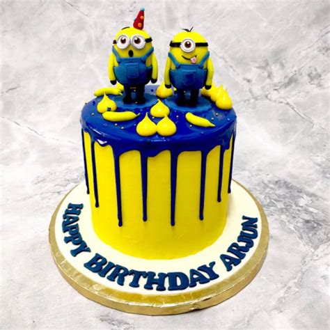 Minion Kids Fondant Cake Delivery In Delhi NCR