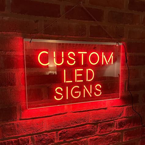 Custom LED Neon Sign, Personalised Light up Illuminated Home Bar Man ...